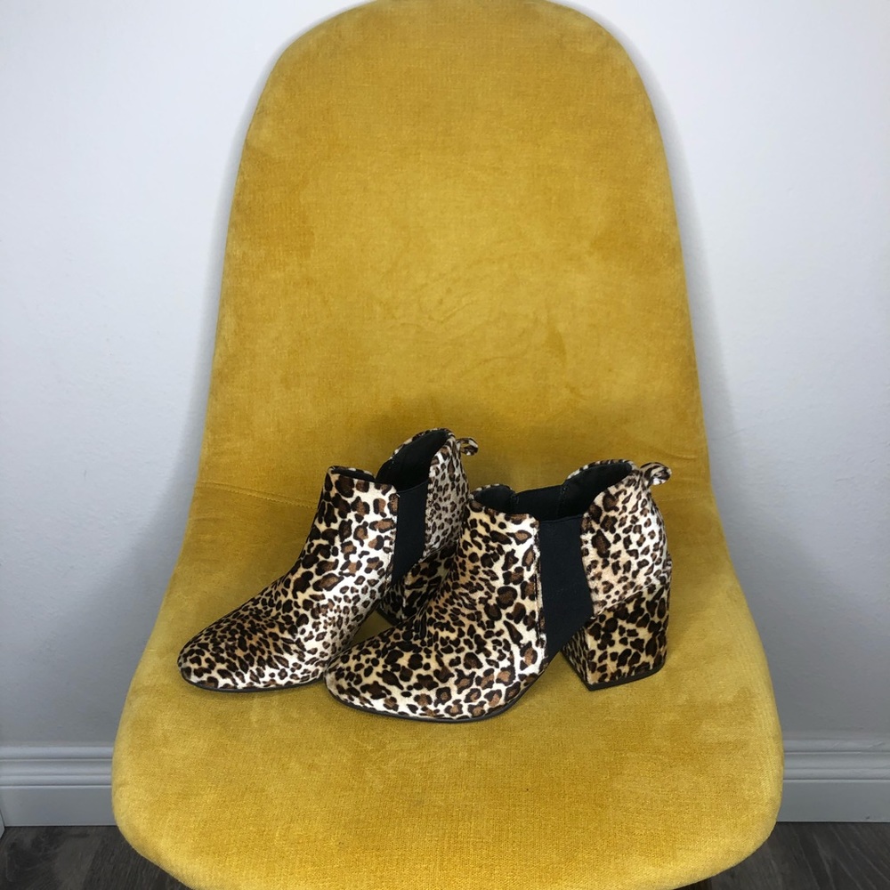 Leopard Print Booties